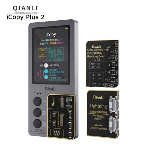 QIANLI iCopy LCD Screen Original Color Repair Programmer for iPhone XR XSMAX XS 8P 8 7P 7 Vibration/Touch/Photosensitive Repair