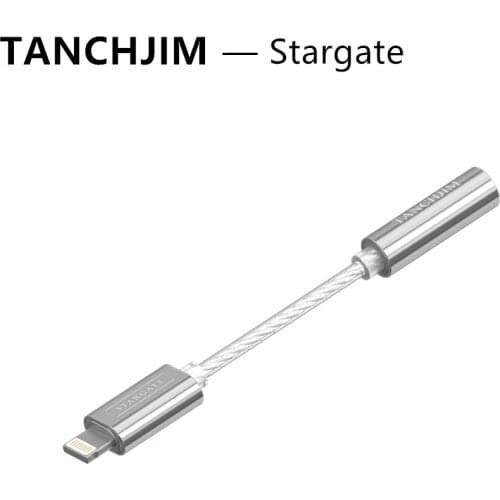 TANCHJIM Stargate MFI Certificated HD Audio Decoding Line Lightning To 3.5mm Silver Alloy Use High Quality Cable For iPhone iPad