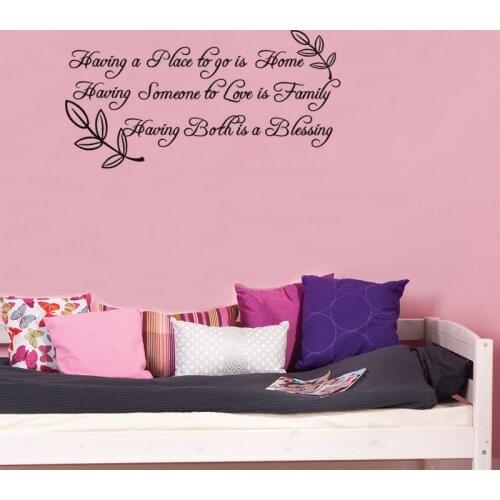 Have a place to go is home vinyl wall decal quotes home decor living room bedroom diy art wallpaper removable wall stickers