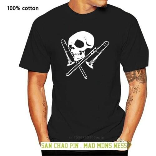 Comfortable Brand Men Fashion Skull And Trombone 3D Printed Tee Shirts MenHigh Quality Short Sleeve Tops