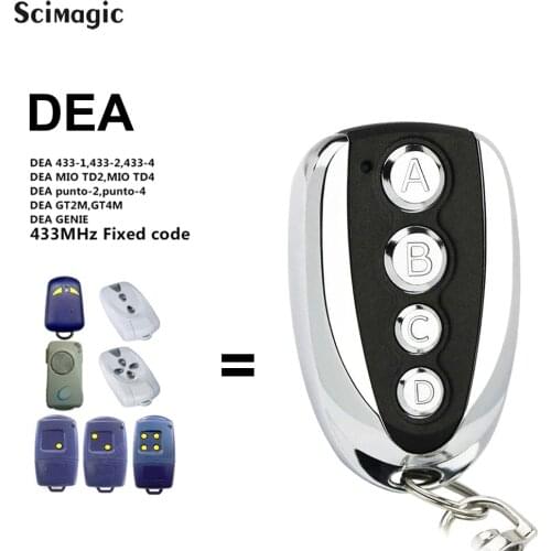 Hight Quality DEA 433-1 433-2 433-4 MIO TD2 TD4 punto-2 punto-4 GT2M GT4M Garage Door Remote Control Duplicator 433.92 433 MHz