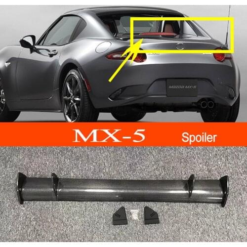 MX-5 2016-2022 Real Carbon Fiber GT-style Car-styling Sporty Rear Trunk Wing Spoiler for Mazda MX-5 2016-2022 Sedan