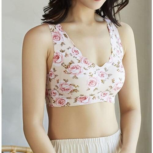 Womens Seamless Bra Underwear Push Up Bras For Women Without Bones Printed Beauty Bralette Plus Size Comfortable Female Bra BH