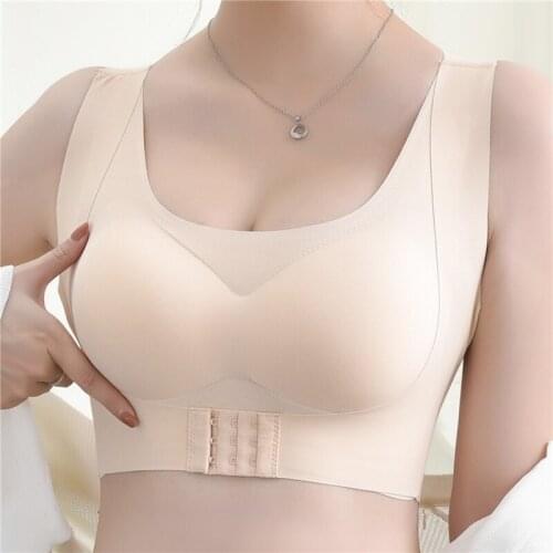 Women Seamless Bra Hunchback Corrected Front Buckle Underwear Female Sexy Gathered Adjustable Lingerie Ladies Fashion Bras