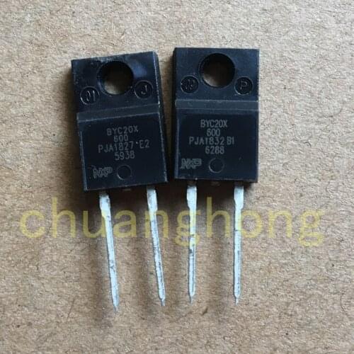1pcs/lot BYC20X600P original packing new Rectifier diode TO-220F-2 BYC20X BYC20X-600P