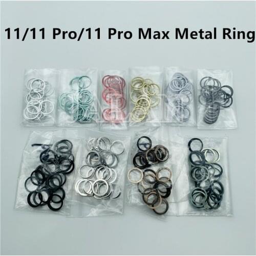 10PCS Rear Camera Lens Ring Bezel for iPhone X XS MAX 11 Pro Max Back Camera Outer Frame Replacement Damaged Back Cover Repair