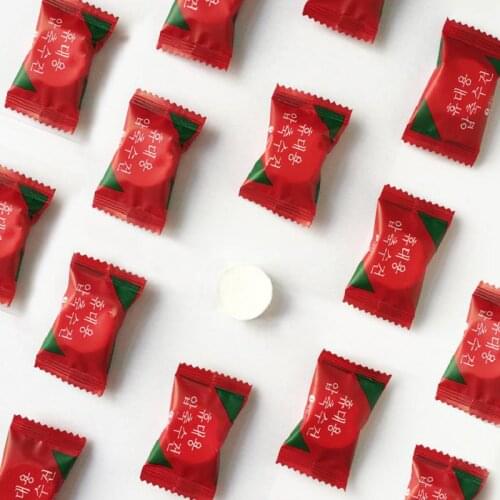 20PCS/Bag Disposable Compressed Cotton Face Towel Travel Portable Cleansing Towels