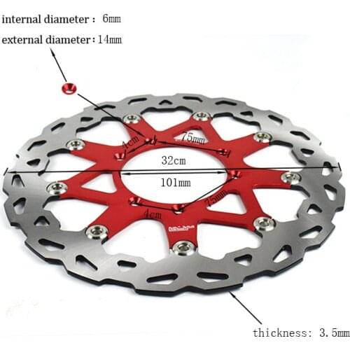 320MM Oversize Front Floating Brake Disc Rotor For HONDA CR CRF CR125 CR250 CRF250R CRF250X CRF450X CRF450R Motocross Enduro