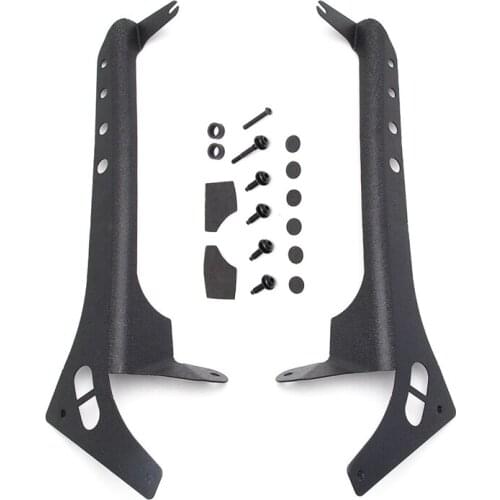 50 Inch LED Light Bar Windshield Mount with Auxiliary Light Mounting Brackets for 2018~2021 Jeep Wrangler JL / Gladiator JT