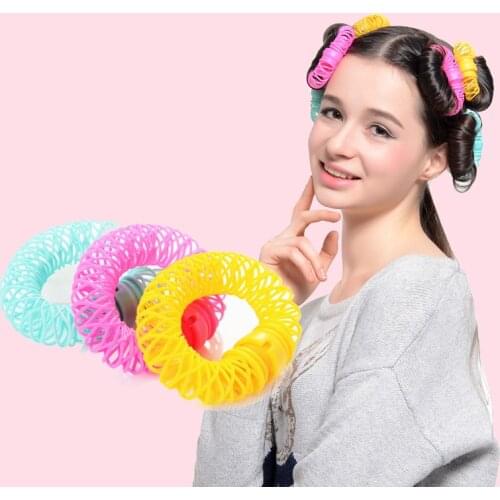 6/8pcs Magic Hair Bendy Curler Spiral Curls Roller Donuts Curl Hair Styling Tool Hair accessories