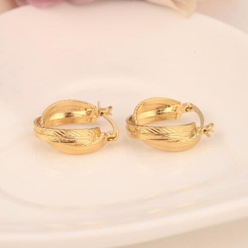 Bangrui Ethiopian/Eritrea/Nigeria/Kenya /Ghana African girls earrings Gold hoop earrings jewelry For Women Wholesale gift