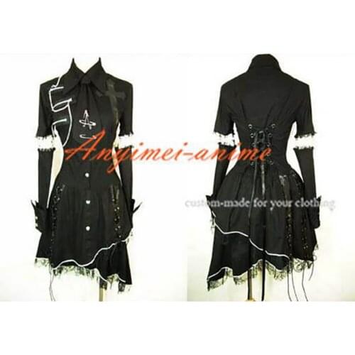 Gothic Lolita Punk Fashion Shirt Dress Cosplay Costume Tailor-made[CK367]