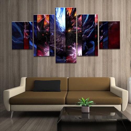 Home Decor Poster HD Pictures Prints Canvas 5 Piece Modular DNF Dungeon Fighter Game Living Room Decorative Painting