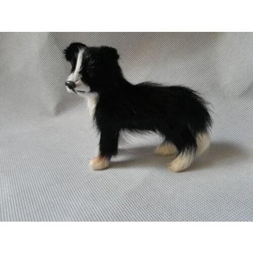 Simulation dog Border Collie model polyethylene& fur 10x8cm handicraft,prop,home Decoration toy xmas gift b3624