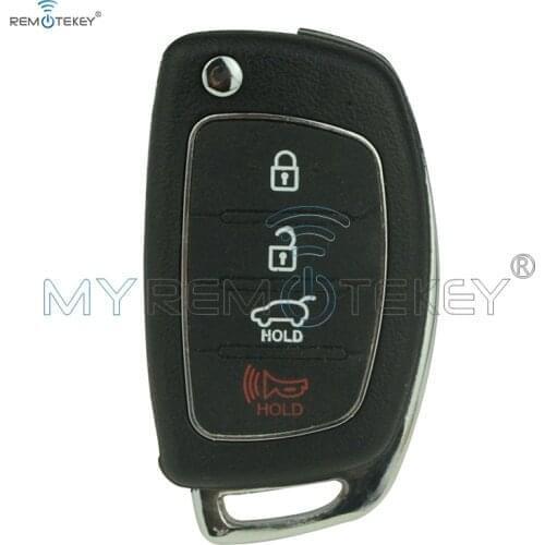 Flip key shell 2 button with panic auto key for Hyundai keyless entry remtekey