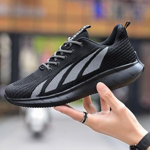 Sneakers Men Mesh Breathable Comfortable Running Shoes Non Slip Wear Resistant Lightweight Casual Training Footwear