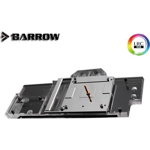 Barrow Full Coverage GPU Water Block For ZOTAC X-GAMING OC RTX2070, 5V ARGB 3PIN AURA SYNC BS-ZOXG2070-PA