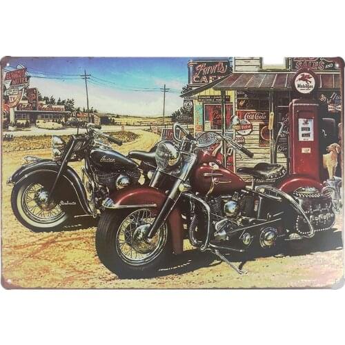 Motorbike Tin Sign Vintage Plaque Tin Sign Wall Decor For Pub Bar Club Home Garage Plate Art Poster Gift