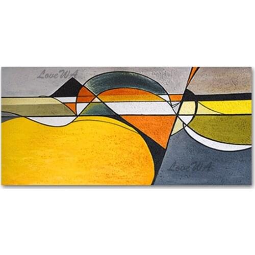 New Arrival Abstract Colorful Oil Painting 1 Panel Set Home Showpieces Wall Hanging Canvas Decorative Art Home Entrance Decor