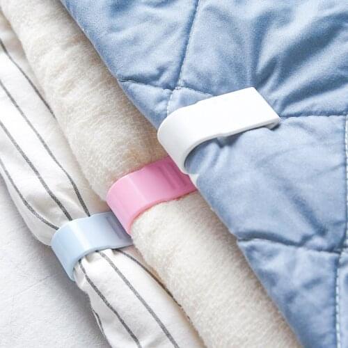 4PC Clip Plastic Non-slip Seamless Quilt Clip Quilt Bedspread Fasteners Bed Cover Bed Cover Multifunctional Safety Without Trace