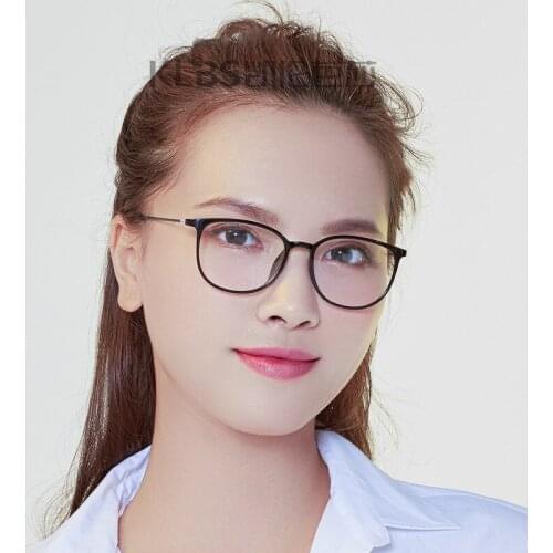 Transparent Computer Glasses Frame Women Men Anti Blue Light Round Eyewear Blocking Optical Spectacle Eyeglass
