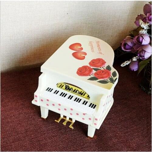 Romantic Girl Spin Dancing Music Box Creative Piano Model Valentine Student Gifts