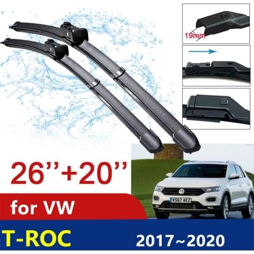 For Volkswagen VW T-Roc 2017~2020 2018 2019 TROC T ROC Car Wiper Blade Front Windscreen Windshield Wipers Car Accessories