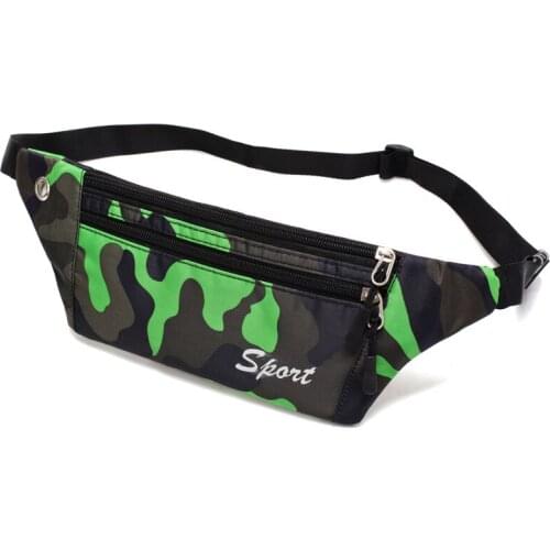 SHYAA Men and Women Camouflage Pockets Outdoor Sports Waist Packs Personal Ultra-light Anti-theft Phone Bag Waterproof Chest