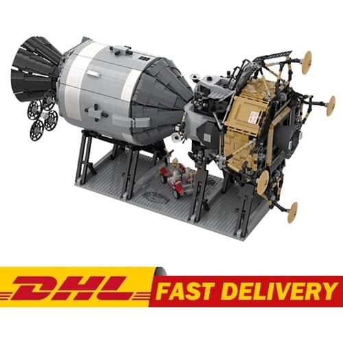 MOULD KING MOC Stars Toys APOLLO11 Saturn V Spacecraft Model Building Blocks Assemble Bricks Kids Educational Toys Birthday Gift