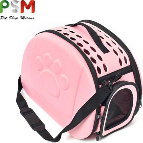 PSM Foldable Dog Bag Breathable Ashion Leather Portable Pet Carrier Bag for Dogs Accessories Carrier for Dogs Puppy Chihuahua