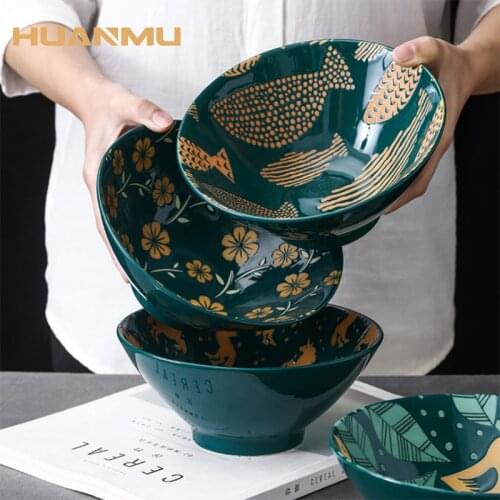 Japanese Creative Embossed Underglaze Ceramic Tableware Restaurant Hat Bowl Ramen Pasta Consumer Commercial Soup Rice Noodle