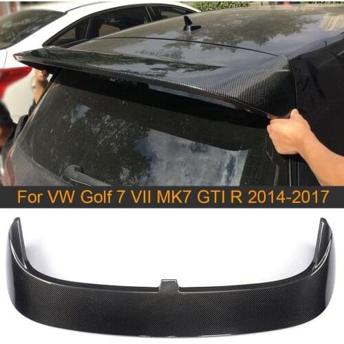 For Volkswagen VW Golf 7 VII MK7 GTI R 2014-2017 Rear Spoiler Non for Golf 7 Standard & R Line Carbon Fiber / FRP Roof Spoiler