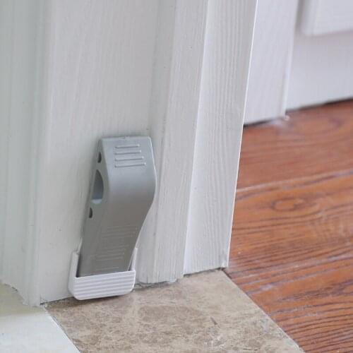Door Stoppers Rubber Security for Carpet Concrete Tile Linoleum Wood Heavy Duty Door Stop for Child Safety Home MC889