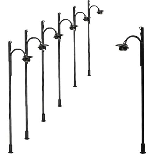 DIY Model Lamp Single-head bulb Garden light Miniature Outdoor Landscape Model Railway Layout for Diorama 10pcs