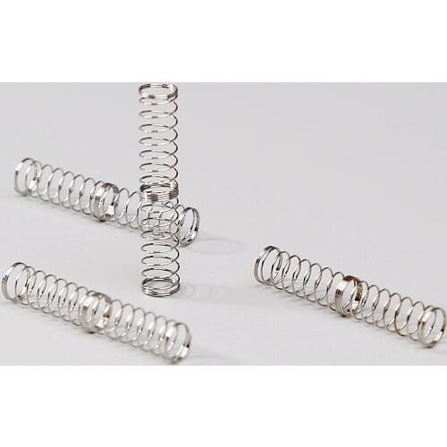 104pcs/pack Two Stage Extension Spring For Mechanical Keyboard Customized Switches Double Section Springs 58g Bottom Force