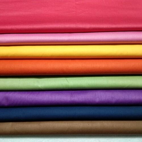 160cm Width 8 Pure Colors Twill High Density 100% Cotton Fabric Patchwork apparel quilting cushion sheet baby cloth home decor