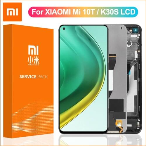 6.67" Original For Xiaomi Mi 10T 5G LCD Touch Screen Display Digitizer Assambly For Xiaomi Mi 10T Pro M2007J3 LCD Redmi k30s LCD