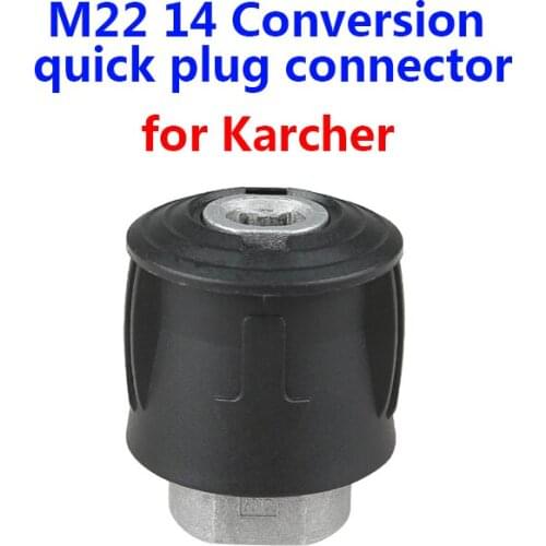 M22 14 Aluminum Pressure Washer Hose Connector Converter 18mpa Power Washer Outlet Adapter for Karcher High Pressure Washer Hose