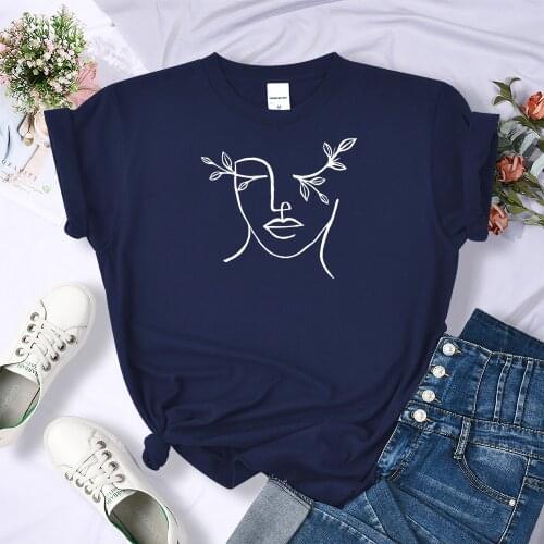 Cartoons Comics White Print T-Shirt Womens Summer Loose Tshirts Fashion Casual Couple Tops Creativity style T Shirt WomenS