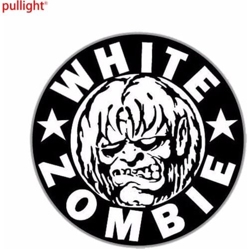 White Zombie car Stickers Cartoon waterproof Vinyl Decals Handsome And Cool Motorcycle SUVs Bumper Laptop Car Styling