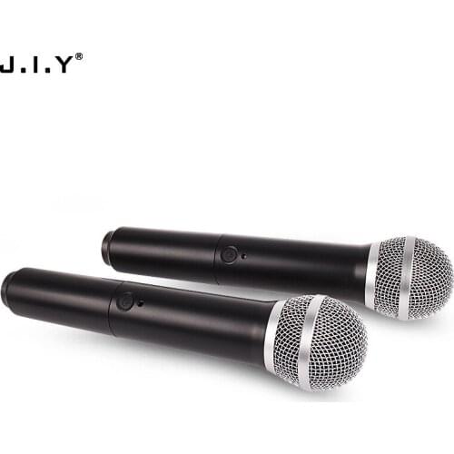JIY wireless microphone one for two home K song TV computer microphone Bluetooth speaker amplifier KTV microphone