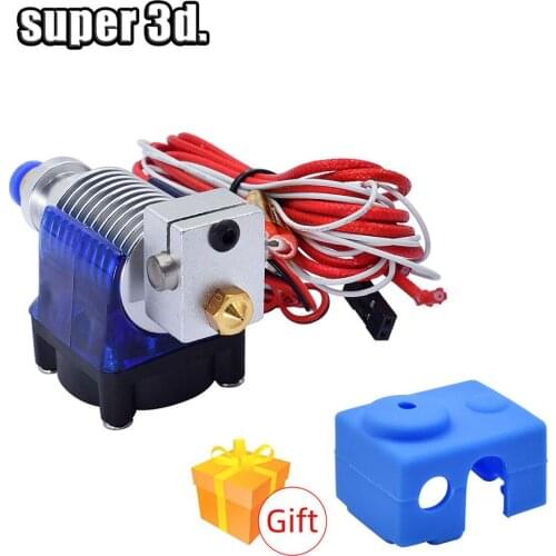 Bowden long distance V6 J-head hotend Extruder with Built-in ptfe throat, fan for 1.75mm/3.00mm 12V/24V Optional