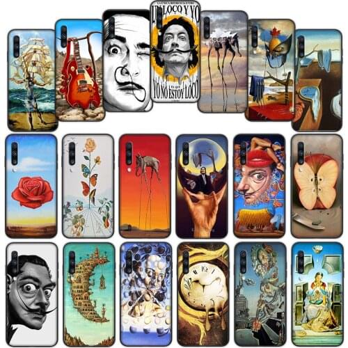 Salvador Dali Art Soft Cover Case for Samsung Galaxy Note 8 9 A01 A60 M10 M20 M30 M40 M30S S8 S9 Plus