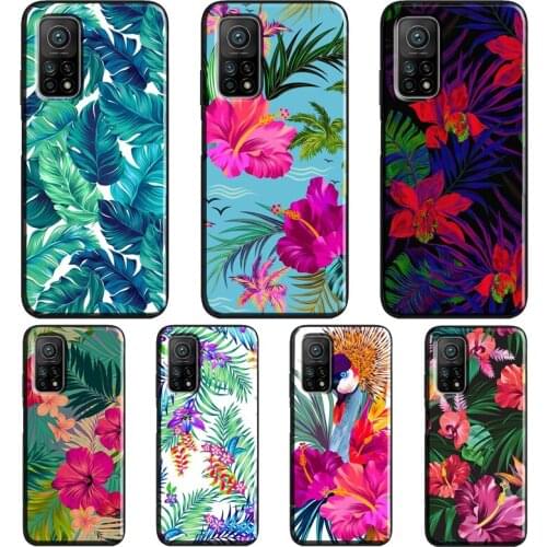 Summer tropical pattern For Xiaomi Mi 10T Pro Mi Note 10 Lite 11 Ultra Case For POCO X3 Pro F3 F2 M3 Phone Cover