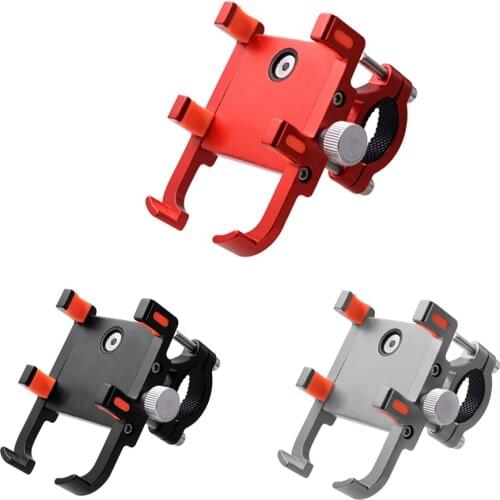Motorcycle Handlebar Aluminum Alloy Bike Mobile Cell Phone Mount Holder Support Bicycle Phone Stand Bracket For Smartphone