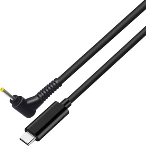 1.5M/4.9FT Notebook PD fast Charging Line,Type-C male head to DC 2.5*0.7MM plug Power Charger cable