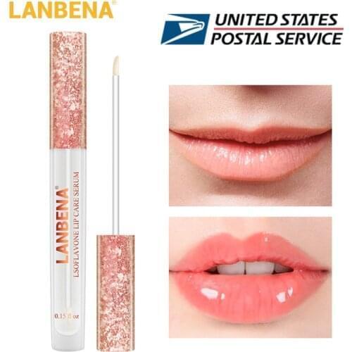 LANBENA Lip Care Serum Moisturizing Repairing Lip Plumper Lip Mask Increase Lip Elasticity Reduce Fine Lines Lip Balm Beauty