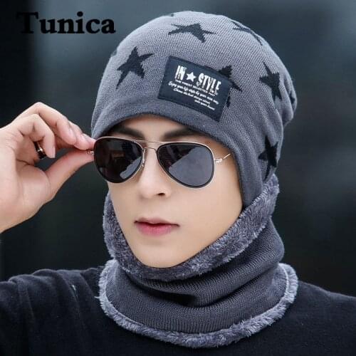 New Five-pointed star knitted hats Men winter beanie caps women skullies beanies cap men casual warm hat Cycling cold caps gorra