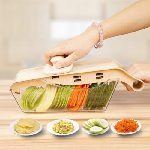 Wheat Straw Material Vegetable Cutter with Steel Blade Potato Peeler Carrot Cheese Grater vegetable slicer Kitchen Accessories