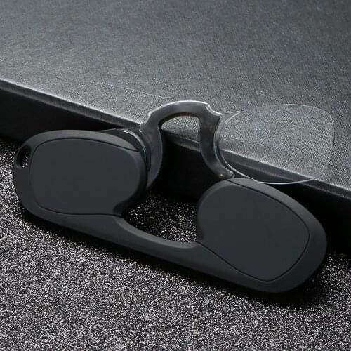 Portable Nose Clip Reading Glasses without Arms, Easy Clip, easy put in pocket and wallet